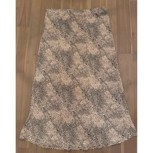 LK LUV Leopard Print Maxi Skirt Women's Size L Flowy Bohemian